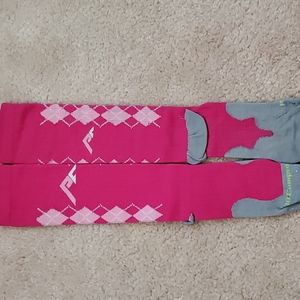 Pro Compression Pink Argyle OG Logo S/M